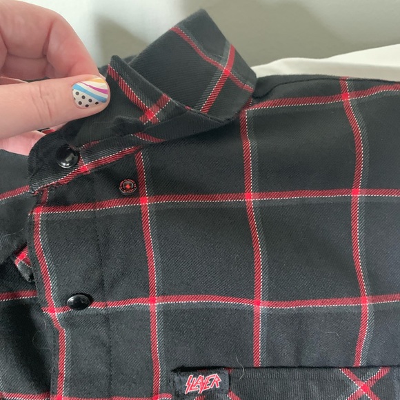 DIXXON
SLAYER Black and Red Casual Button Down Shirt - Picture 3 of 4